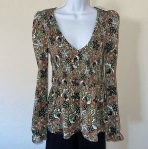 Willow Root Multi-Color Textured Top